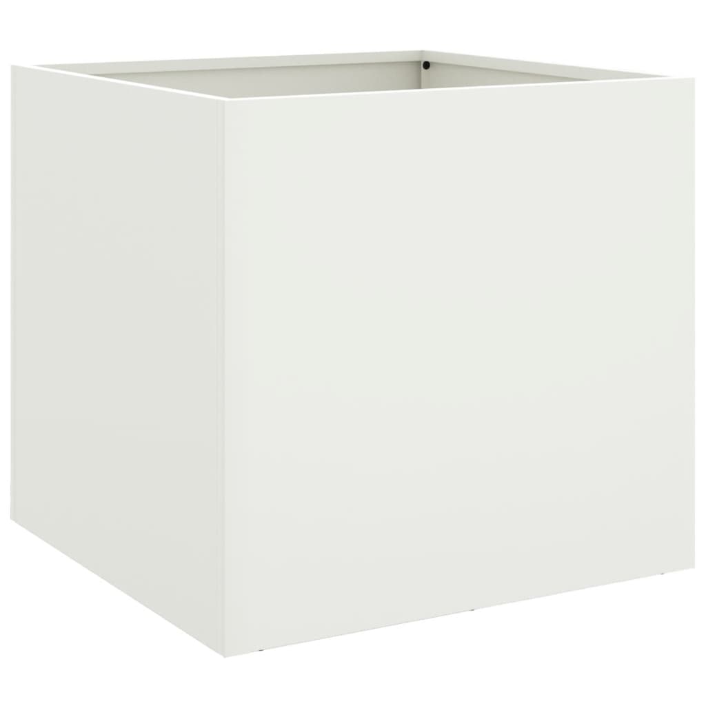 Fioriera Bianca 49x47x46 cm in Acciaio