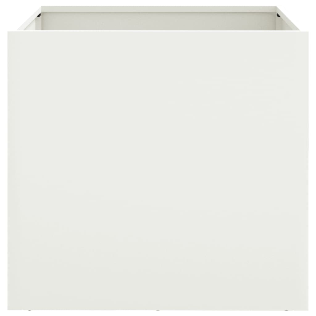 Fioriera Bianca 49x47x46 cm in Acciaio