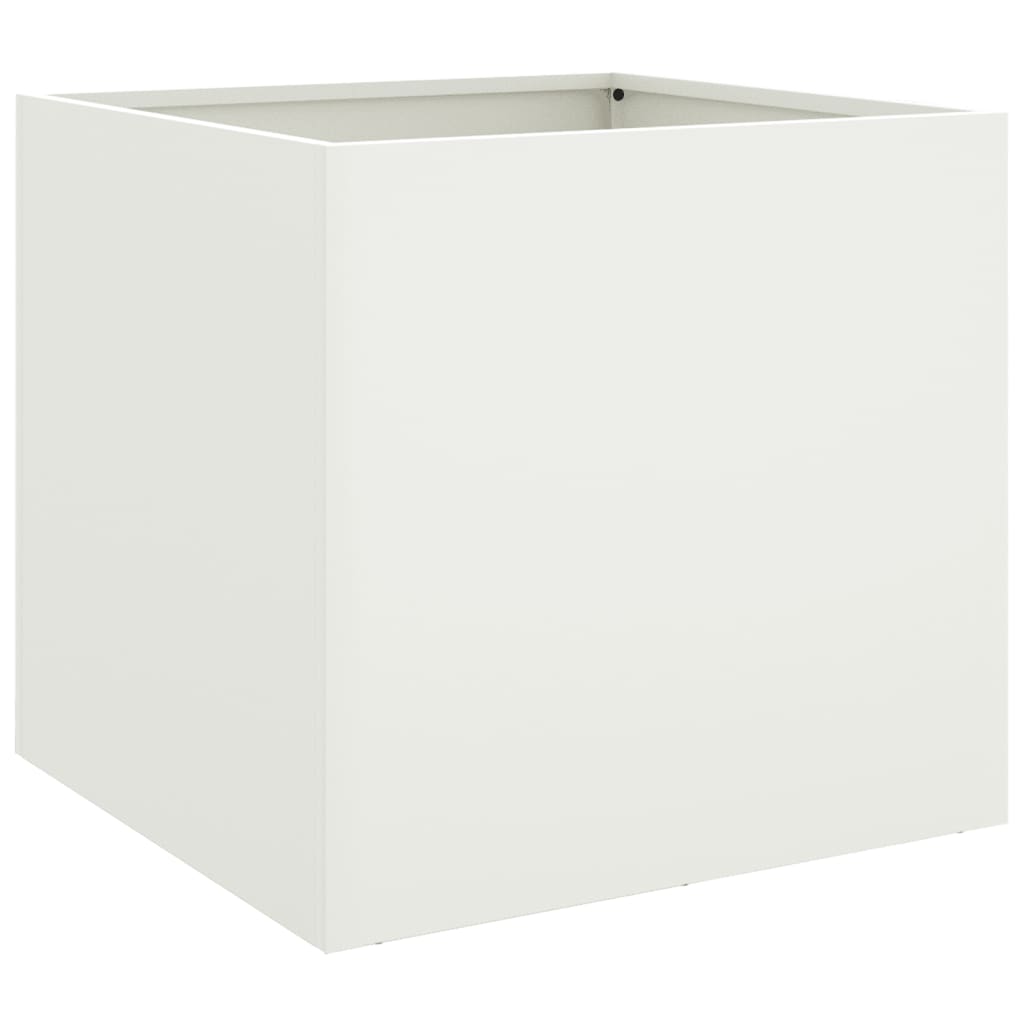 Fioriera Bianca 49x47x46 cm in Acciaio