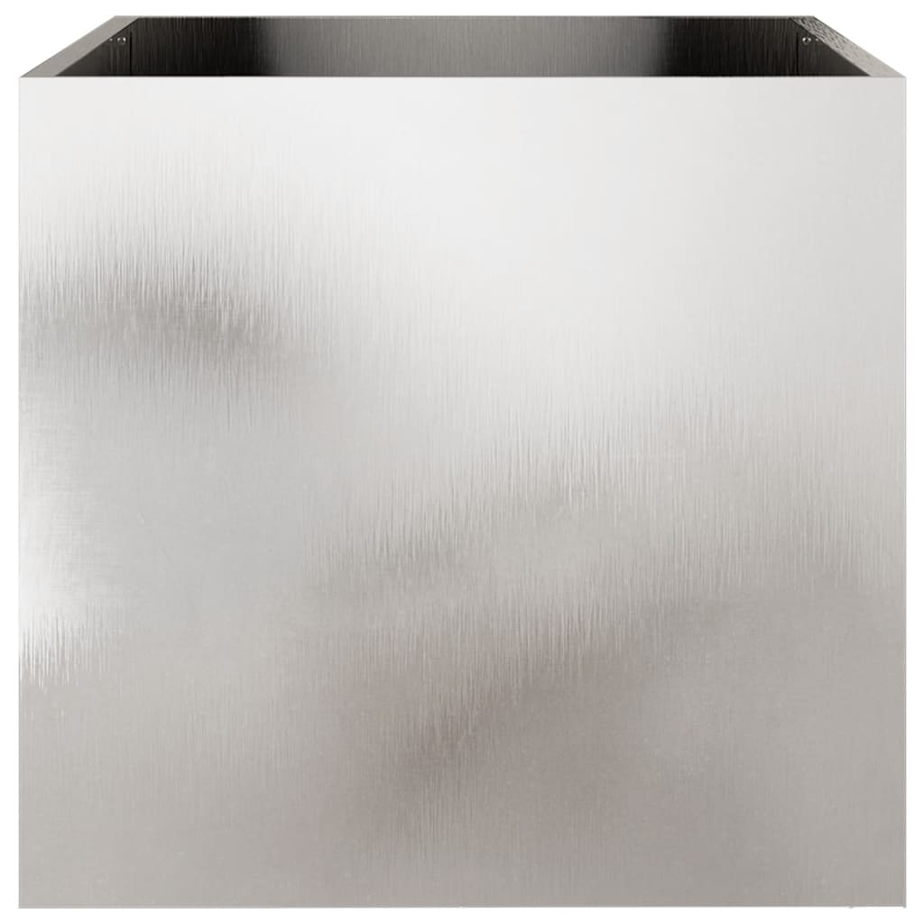 Fioriera Argento 49x47x46 cm in Acciaio Inox - homemem39