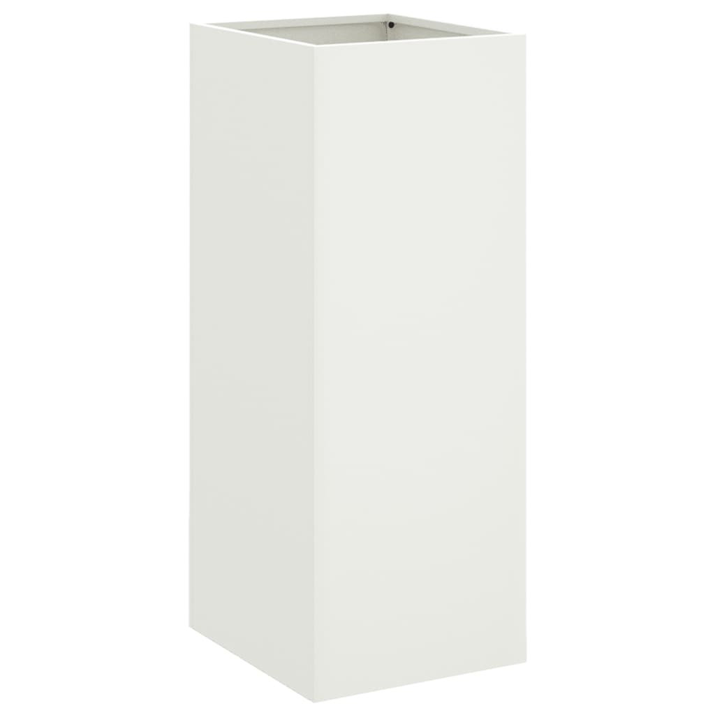Fioriera Bianca 32x29x75 cm in Acciaio