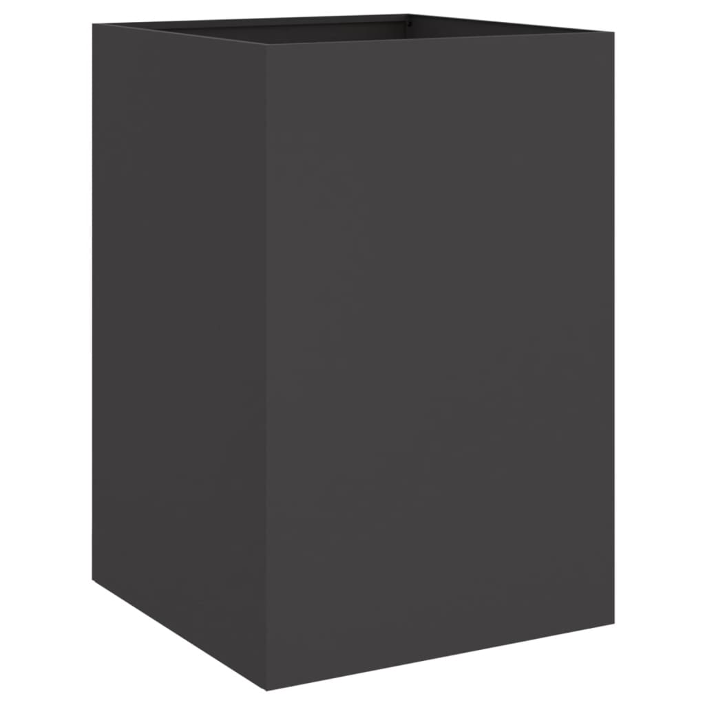 Fioriera Nera 52x48x75 cm in Acciaio - homemem39