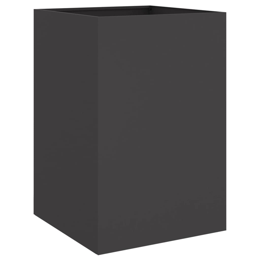 Fioriera Nera 52x48x75 cm in Acciaio - homemem39