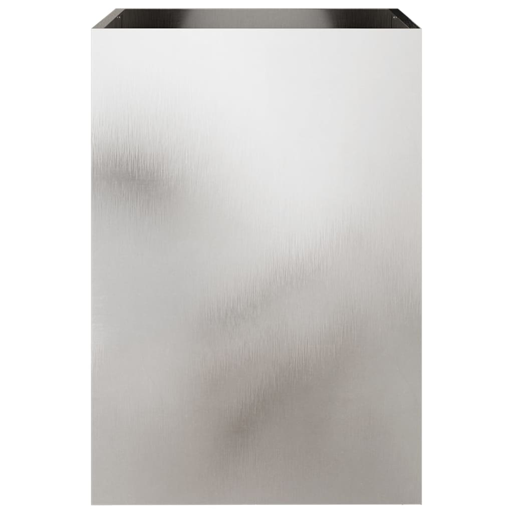 Fioriera Argento 52x48x75 cm in Acciaio Inox - homemem39