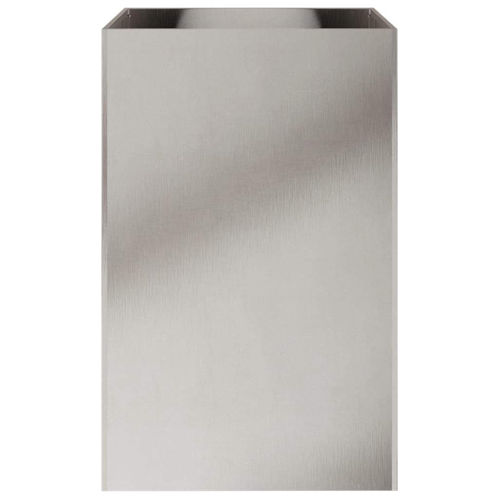 Fioriera Argento 52x48x75 cm in Acciaio Inox - homemem39