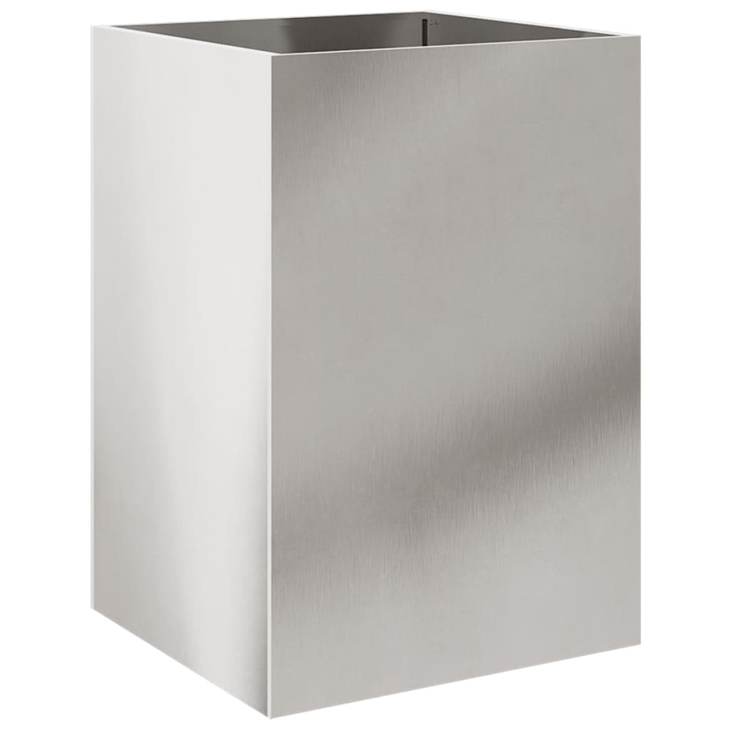 Fioriera Argento 52x48x75 cm in Acciaio Inox - homemem39
