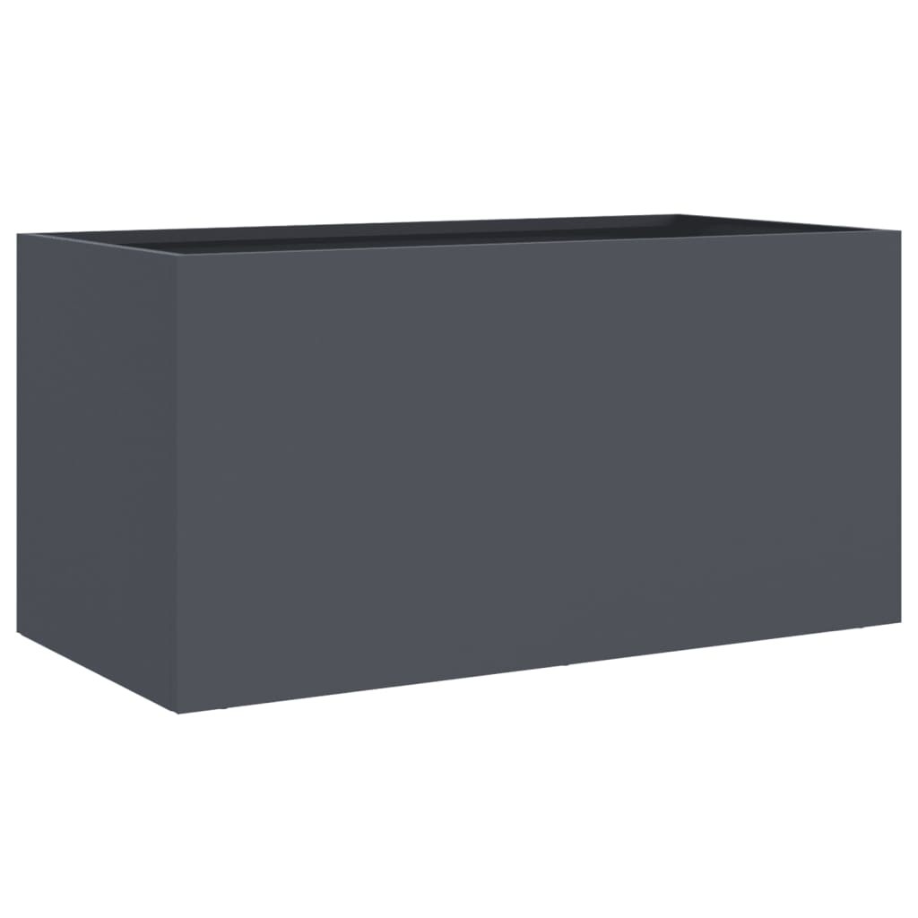 Fioriera Antracite 62x30x29 cm in Acciaio