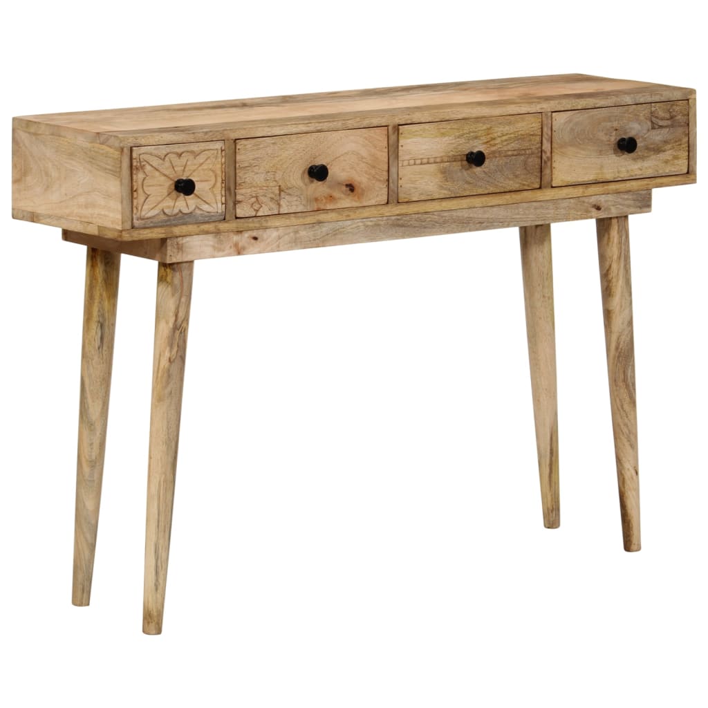 Tavolo Consolle 110x30x75 cm in Legno Massello di Mango - homemem39