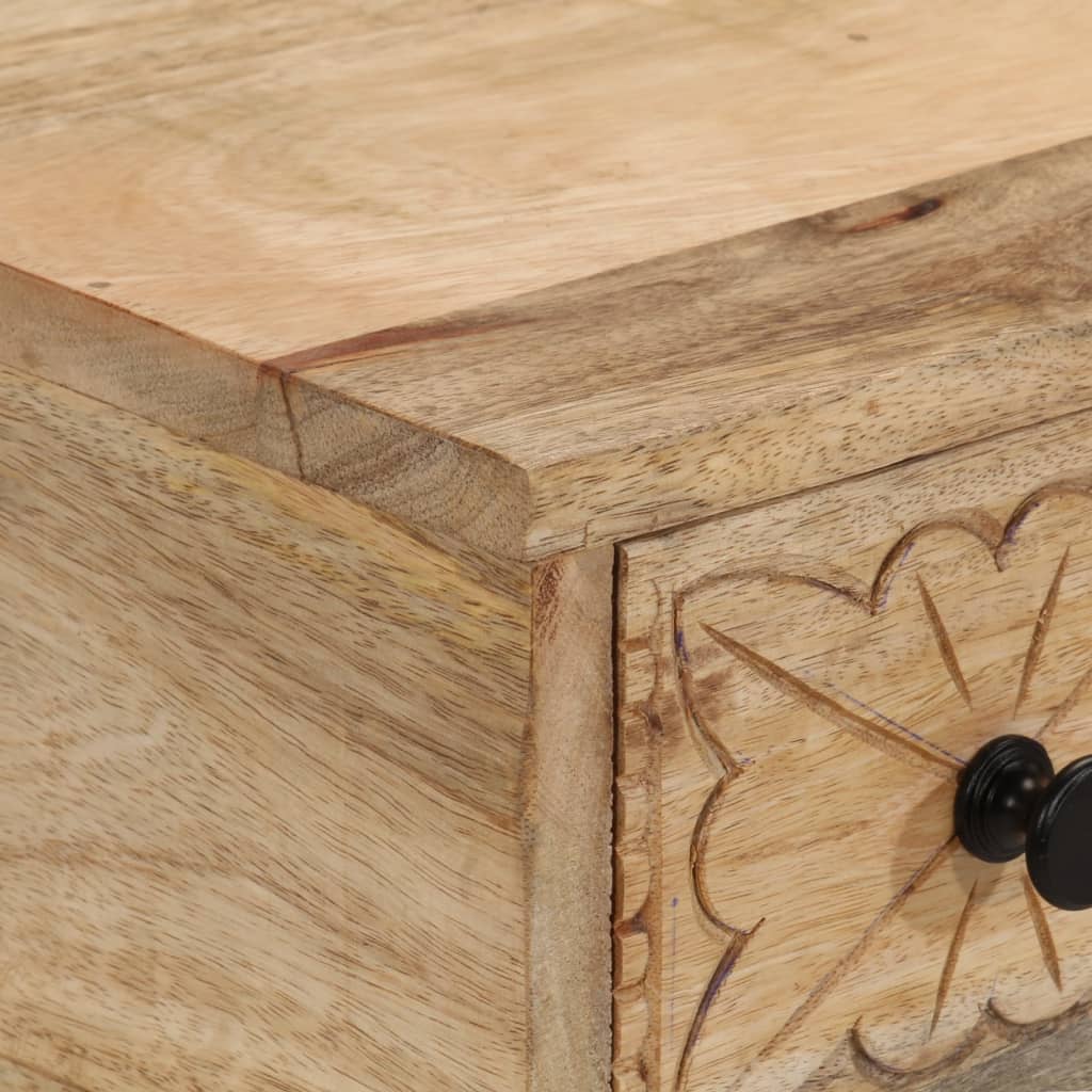 Tavolo Consolle 110x30x75 cm in Legno Massello di Mango - homemem39