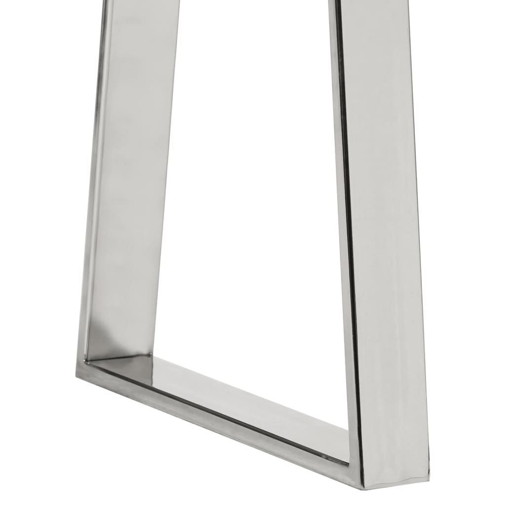 Panca con Bordi Vivi 105 cm in Legno Massello di Acacia - homemem39
