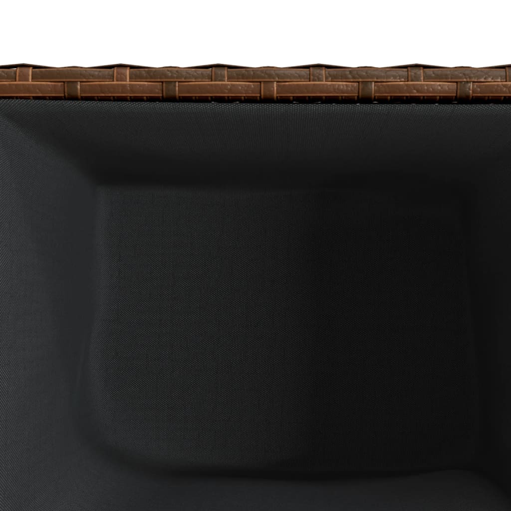 Fioriere da Giardino 2 pz Marrone 36x30x32 cm in Polyrattan | homemem39