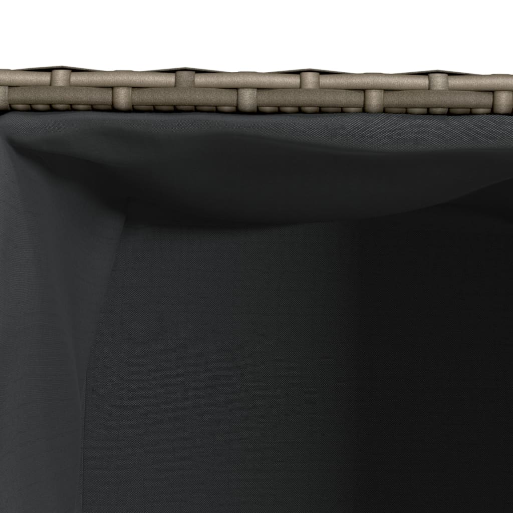 Fioriere da Giardino 2 pz Grigie 36x30x32 cm in Polyrattan | homemem39