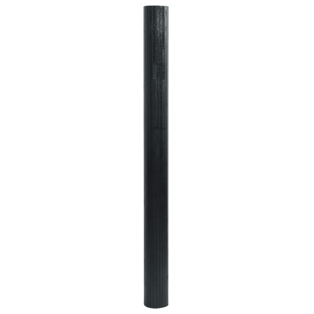 Tappeto Rettangolare Nero 60x500 cm in Bambù - homemem39