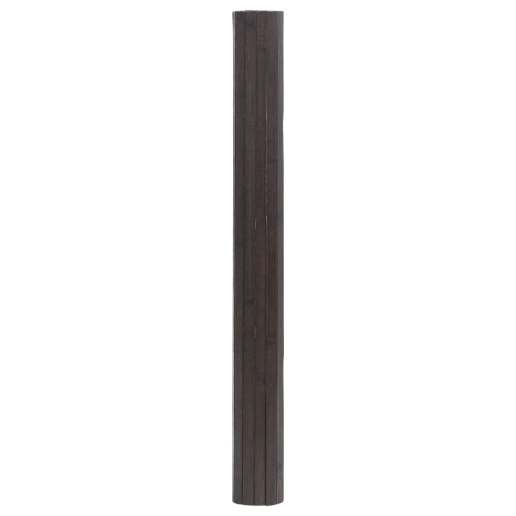 Tappeto Rettangolare Marrone Scuro 70x400 cm in Bambù - homemem39