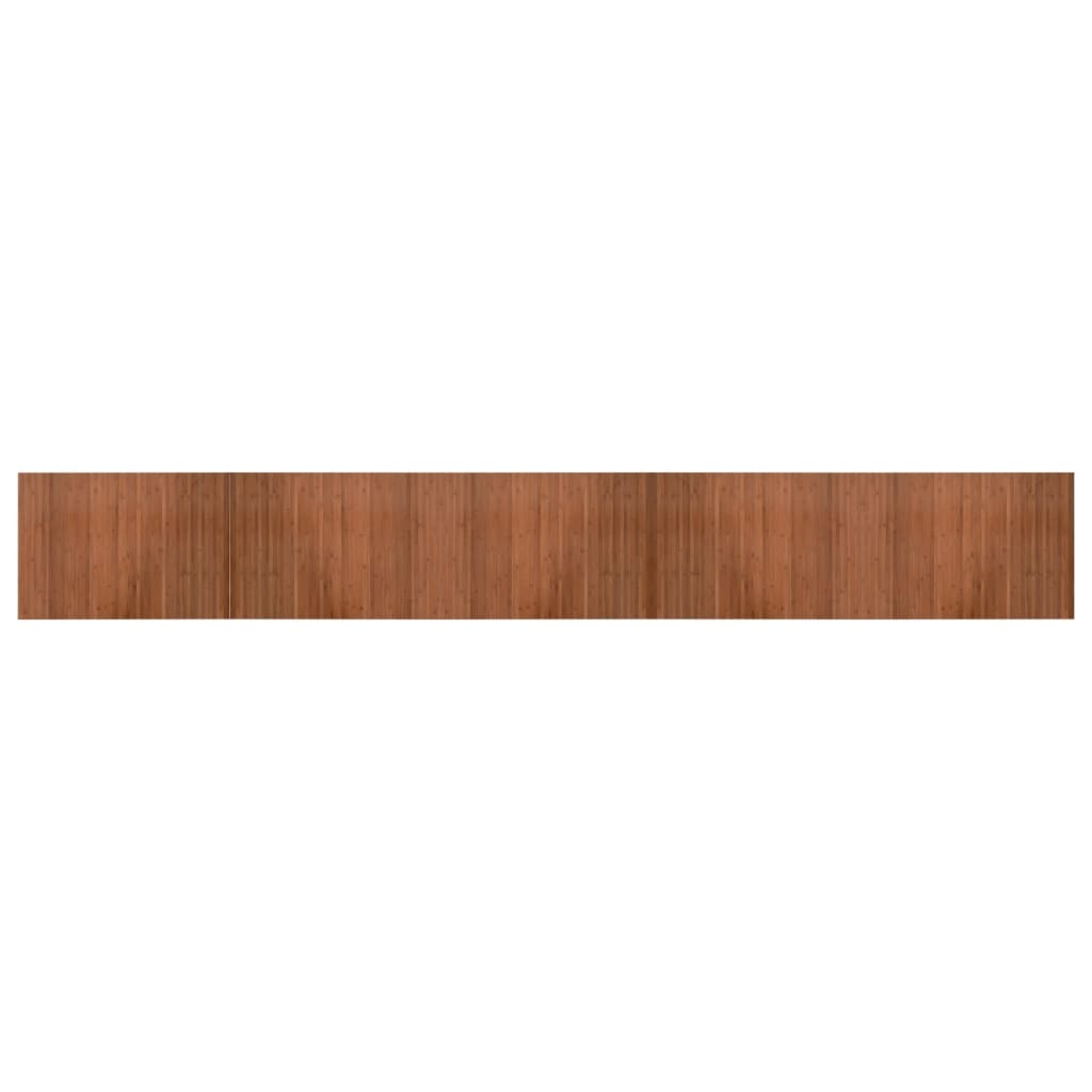Tappeto Rettangolare Marrone 70x500 cm in Bambù - homemem39