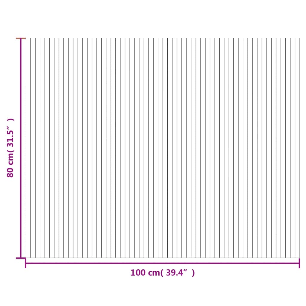 Tappeto Rettangolare Marrone Scuro 80x100 cm in Bambù