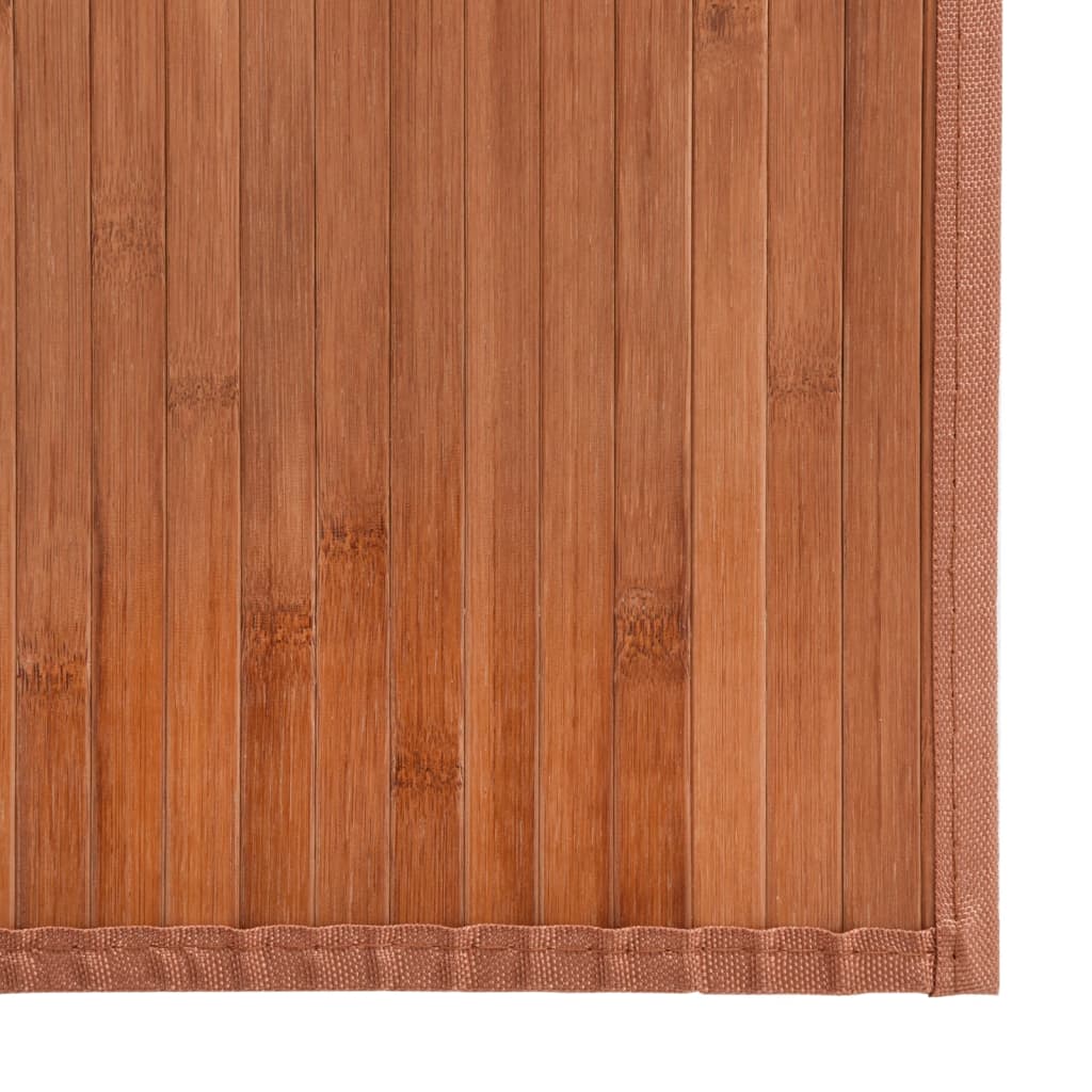 Tappeto Rettangolare Marrone 60x400 cm in Bambù - homemem39