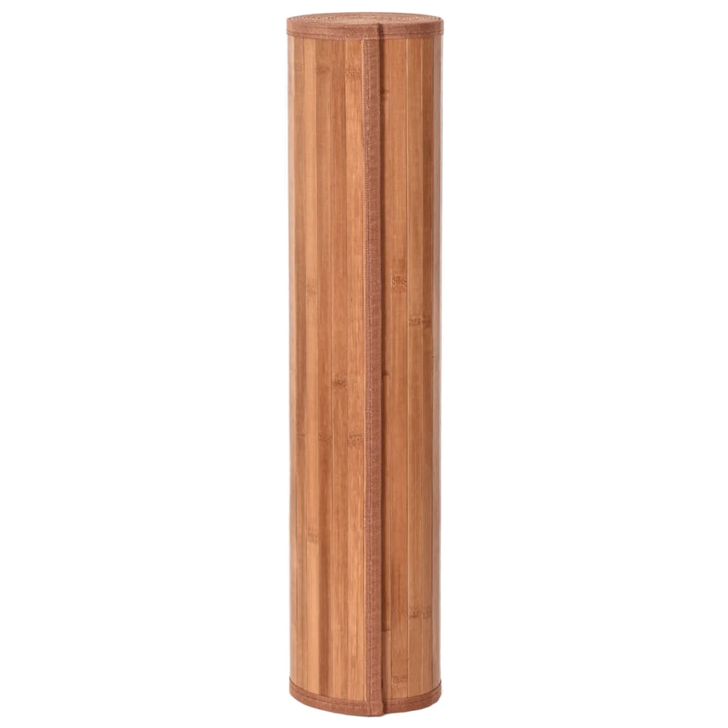 Tappeto Rettangolare Marrone 70x200 cm in Bambù - homemem39