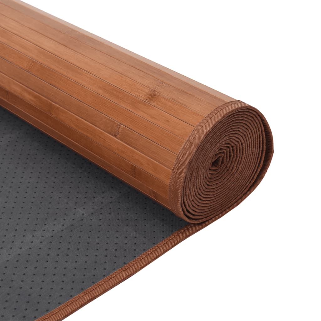 Tappeto Rettangolare Marrone 70x400 cm in Bambù - homemem39
