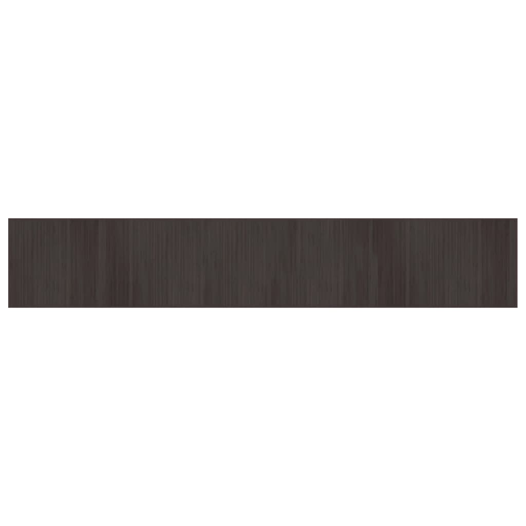 Tappeto Rettangolare Marrone Scuro 70x400 cm in Bambù - homemem39