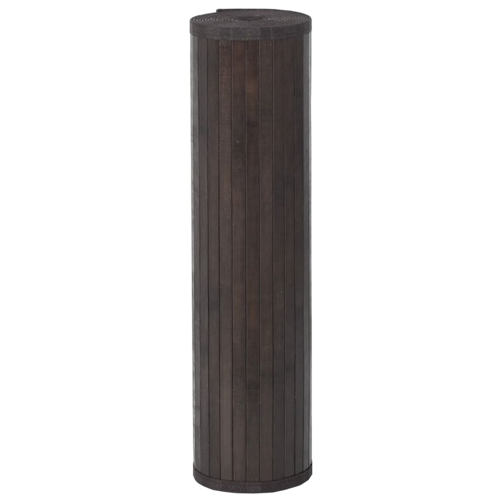 Tappeto Rettangolare Marrone Scuro 70x400 cm in Bambù - homemem39