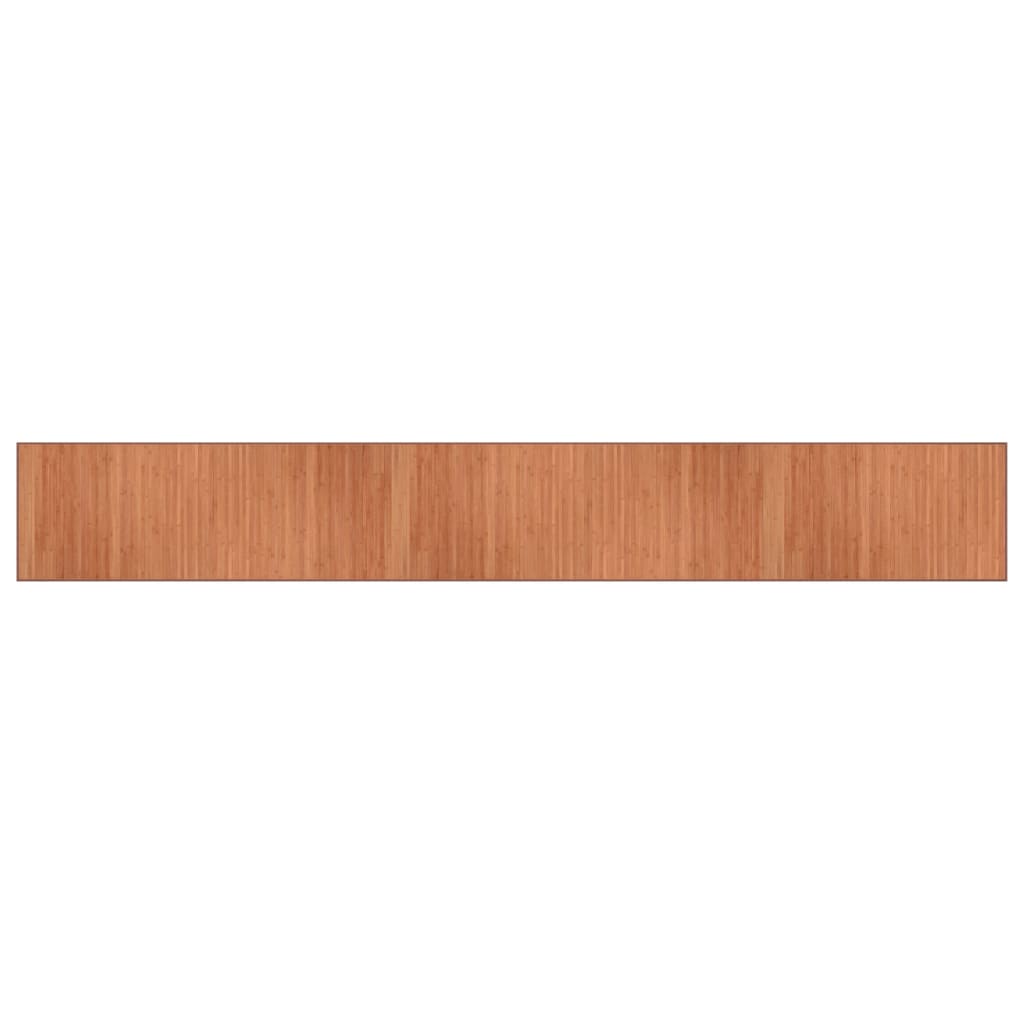 Tappeto Rettangolare Marrone 70x500 cm in Bambù - homemem39
