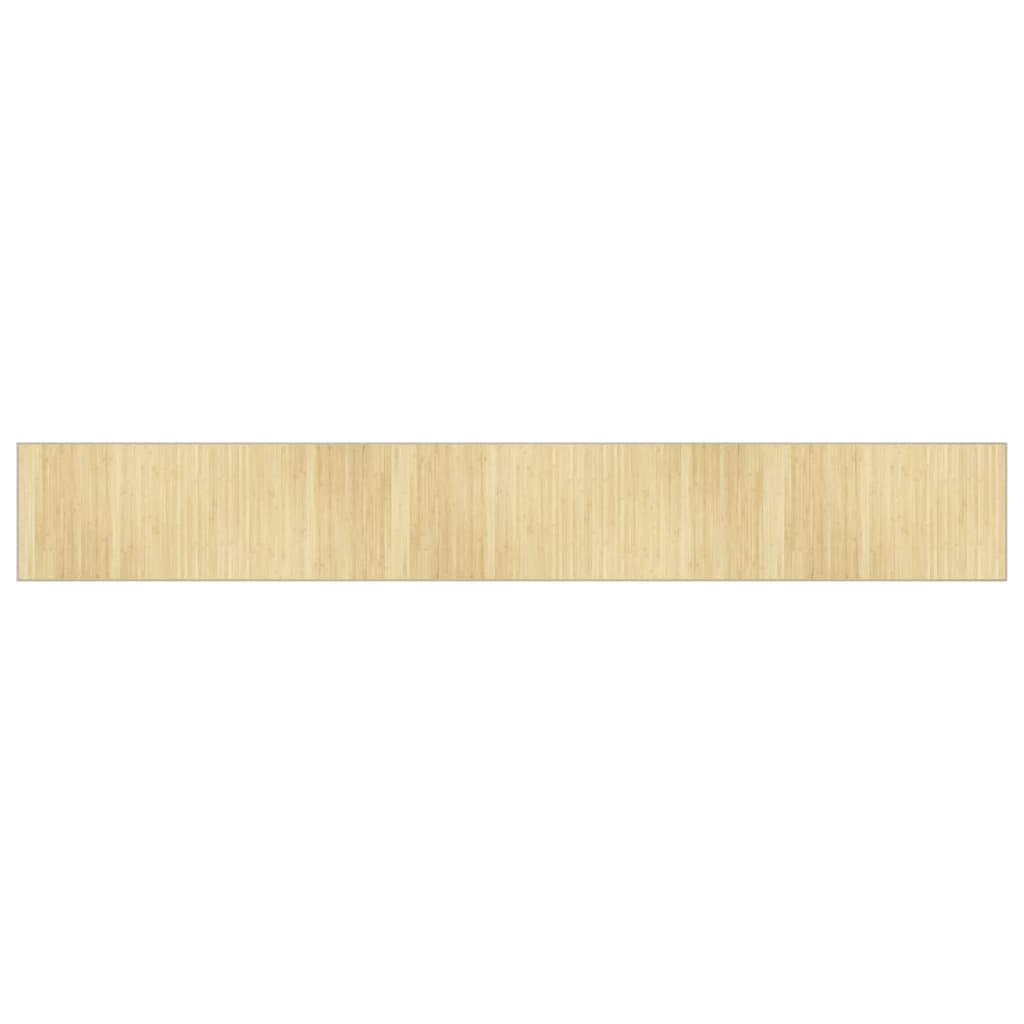 Tappeto Rettangolare Natura Chiaro 70x500 cm in Bambù - homemem39