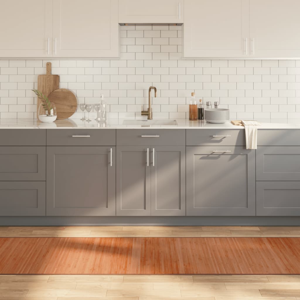 Tappeto Rettangolare Marrone 70x1000 cm in Bambù - homemem39