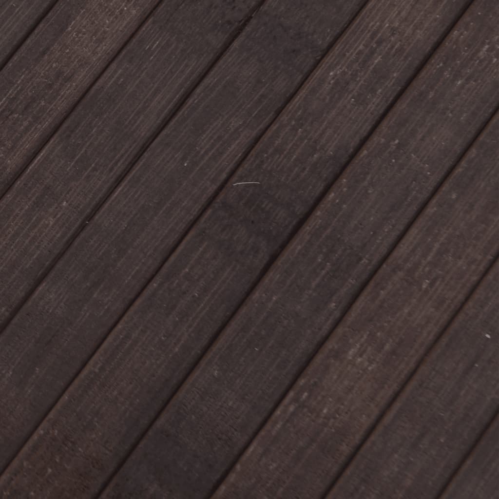 Tappeto Rettangolare Marrone Scuro 70x1000 cm in Bambù - homemem39