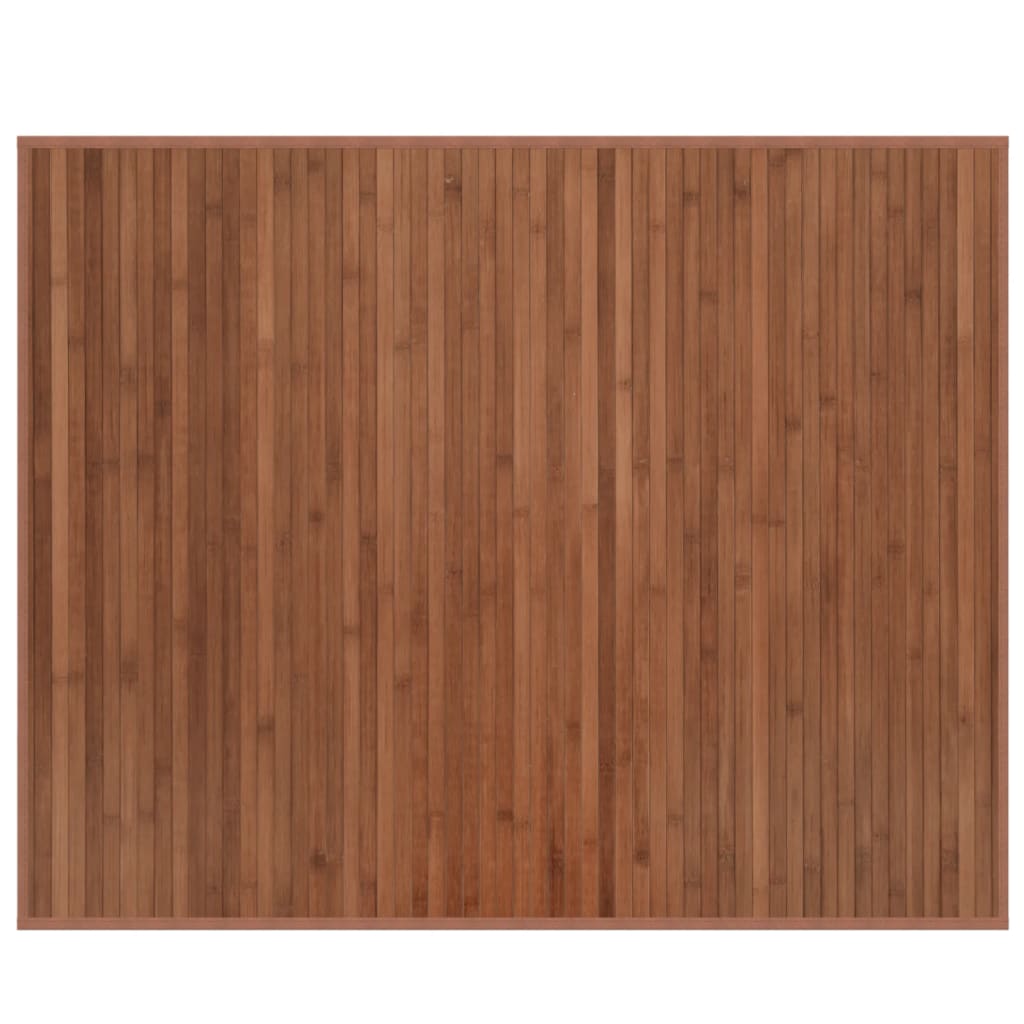 Tappeto Rettangolare Marrone 80x100 cm in Bambù - homemem39