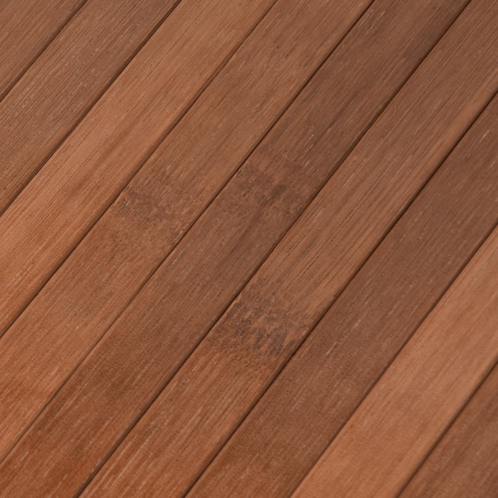 Tappeto Rettangolare Marrone 80x100 cm in Bambù - homemem39