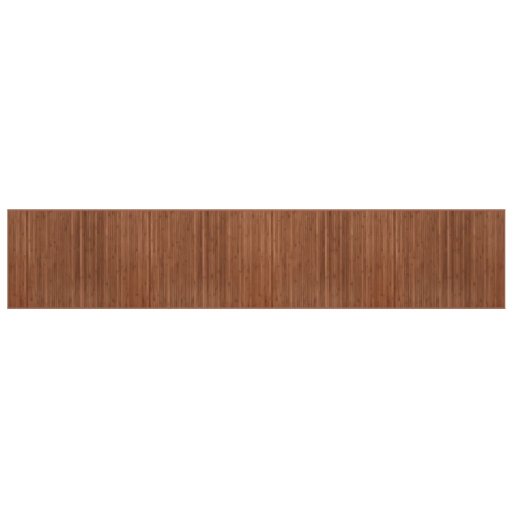 Tappeto Rettangolare Marrone 80x400 cm in Bambù - homemem39