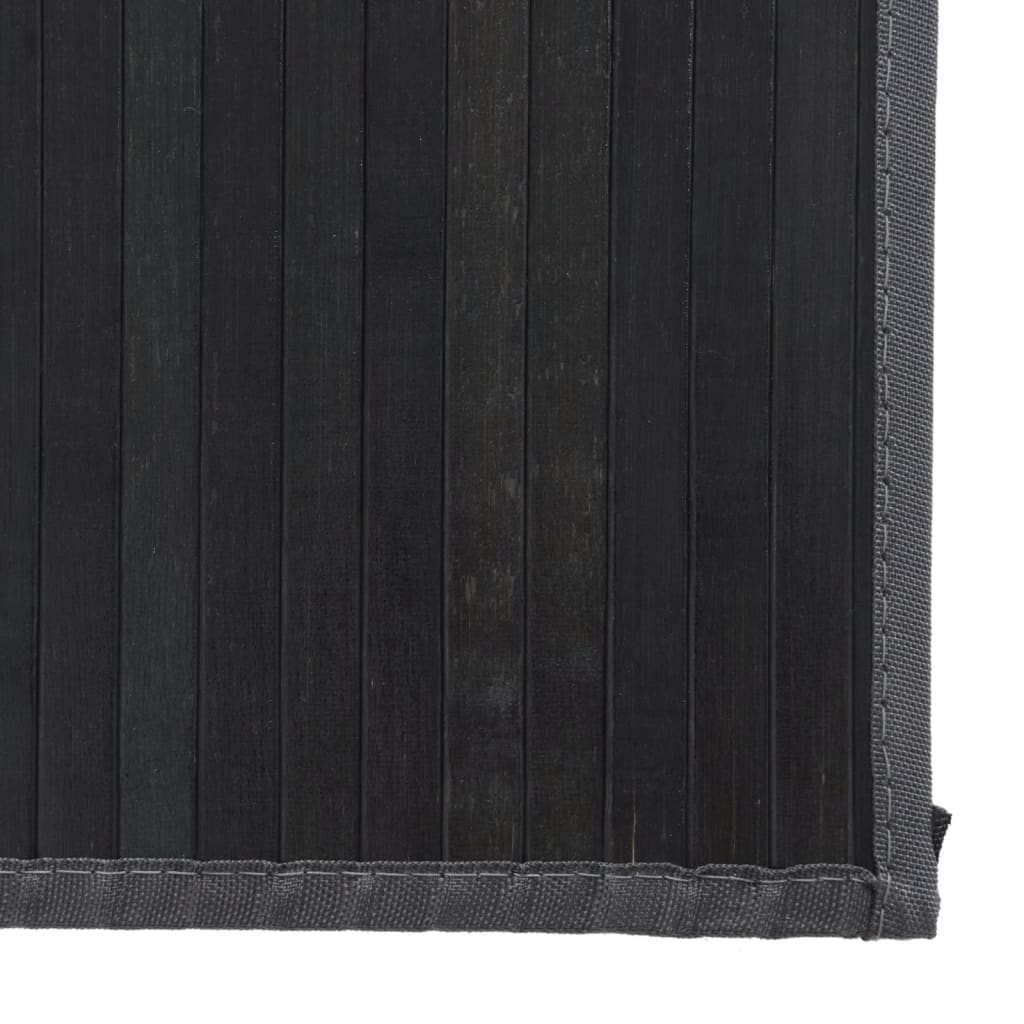 Tappeto Rettangolare Grigio 80x400 cm in Bambù - homemem39