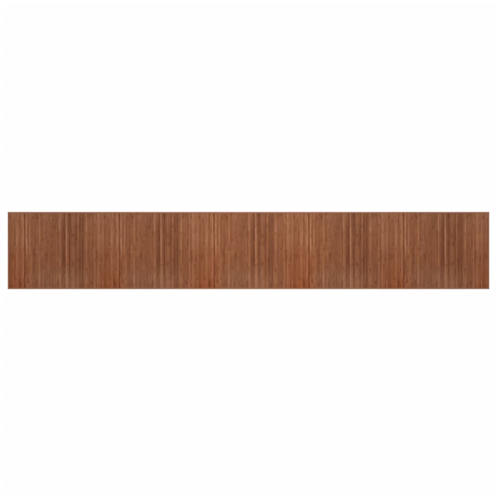 Tappeto Rettangolare Marrone 80x1000 cm in Bambù - homemem39