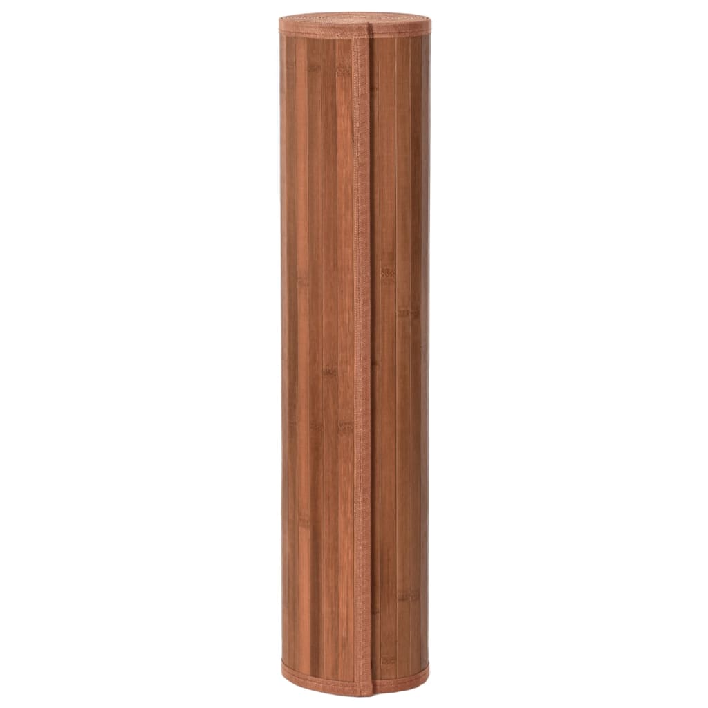 Tappeto Rettangolare Marrone 80x1000 cm in Bambù - homemem39
