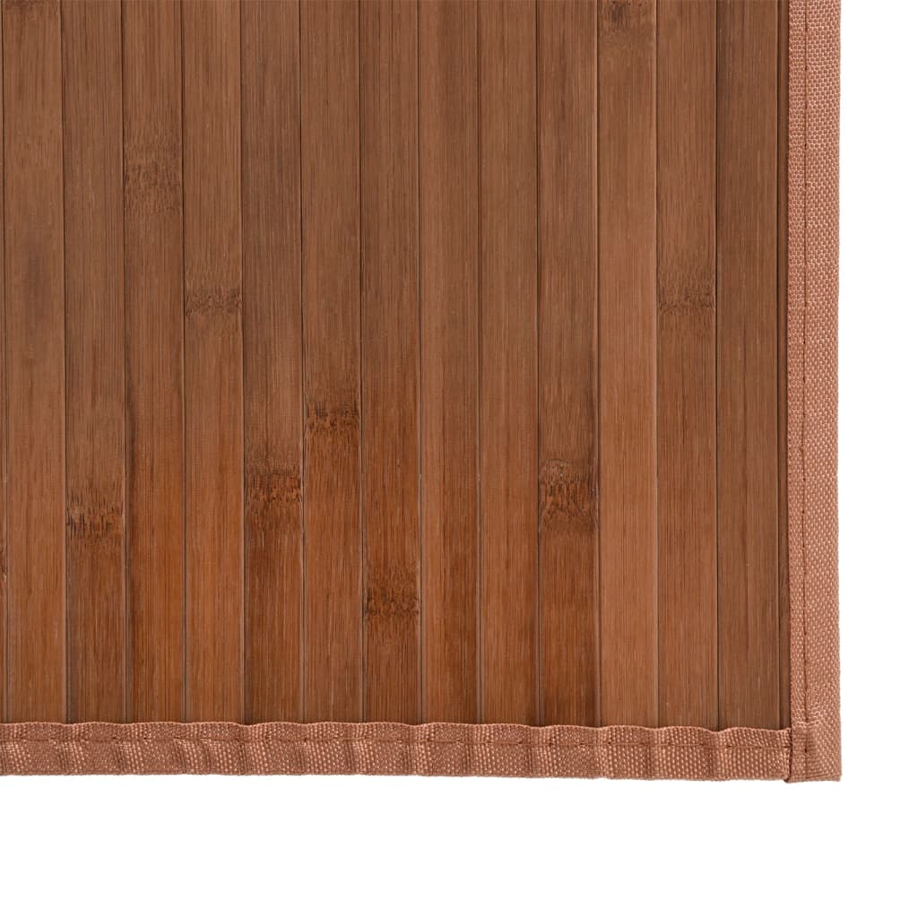 Tappeto Rettangolare Marrone 80x1000 cm in Bambù - homemem39