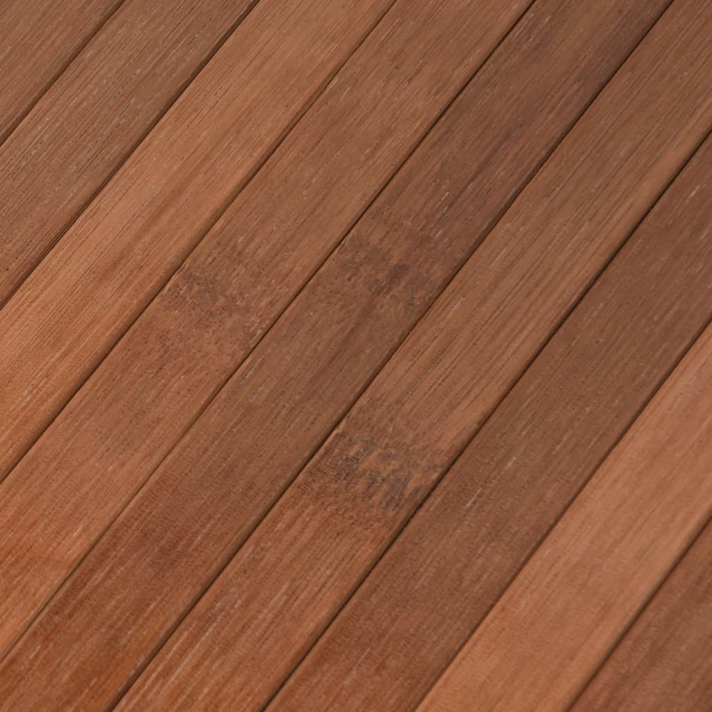 Tappeto Rettangolare Marrone 80x1000 cm in Bambù - homemem39