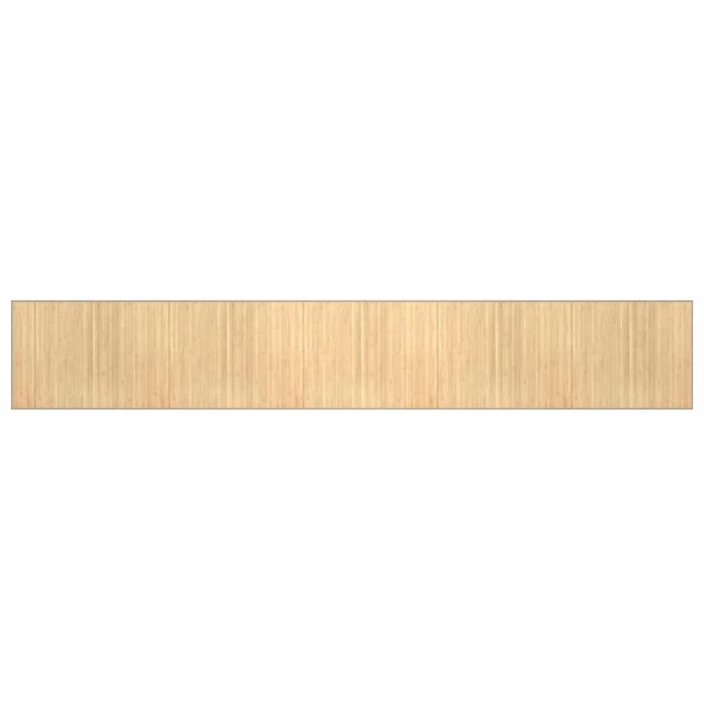 Tappeto Rettangolare Naturale Chiaro 80x1000 cm in Bambù - homemem39