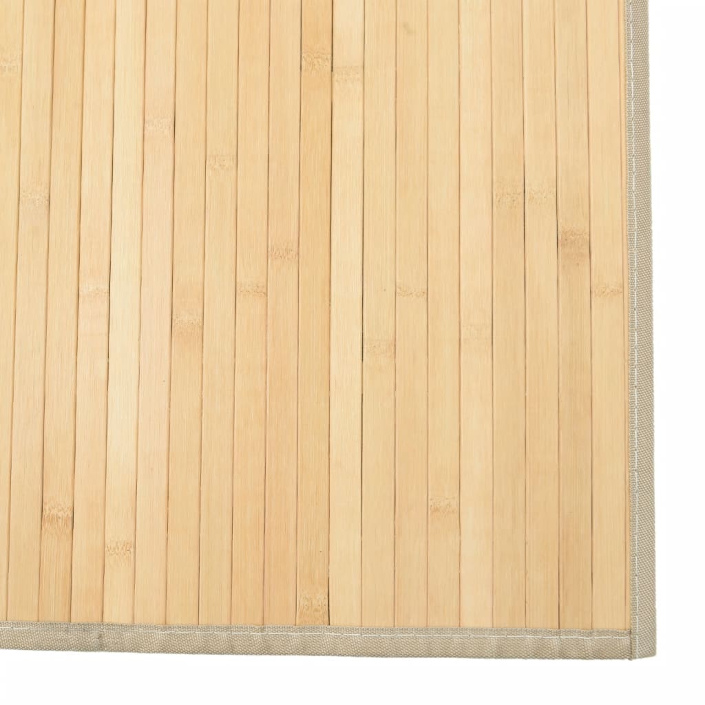 Tappeto Rettangolare Naturale Chiaro 80x1000 cm in Bambù - homemem39