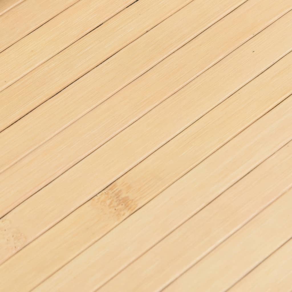 Tappeto Rettangolare Naturale Chiaro 80x1000 cm in Bambù - homemem39