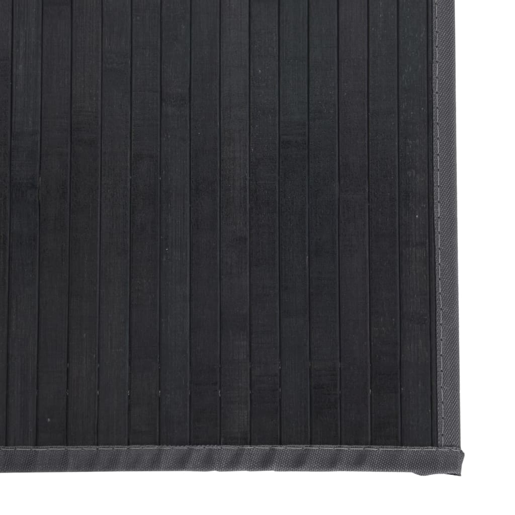 Tappeto Rettangolare Grigio 100x300 cm in Bambù - homemem39