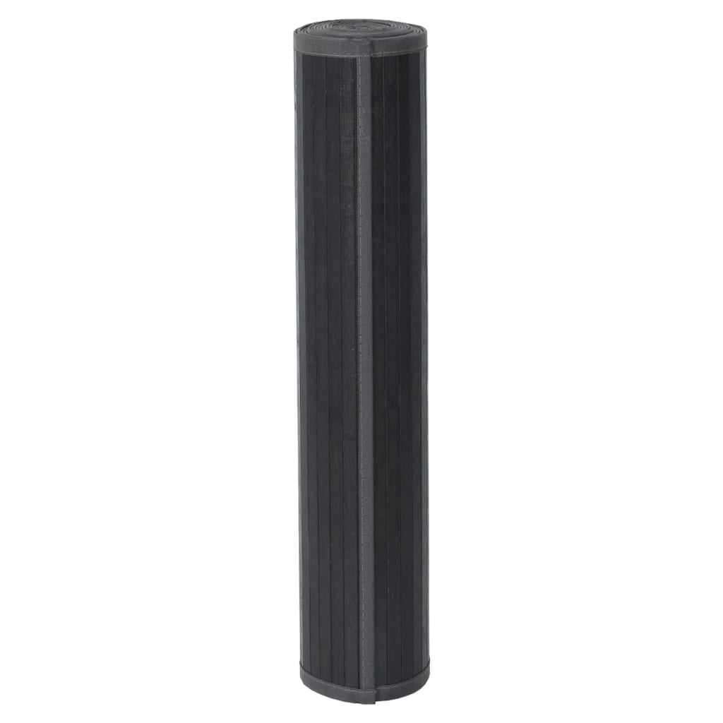 Tappeto Rettangolare Grigio 100x500 cm in Bambù - homemem39