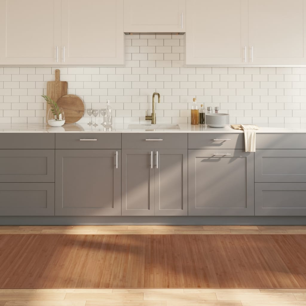Tappeto Rettangolare Marrone 100x1000 cm in Bambù - homemem39