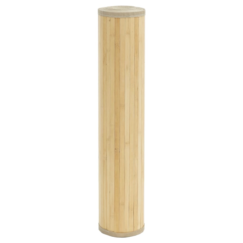 Tappeto Rettangolare Naturale Chiaro 100x1000 cm in Bambù - homemem39