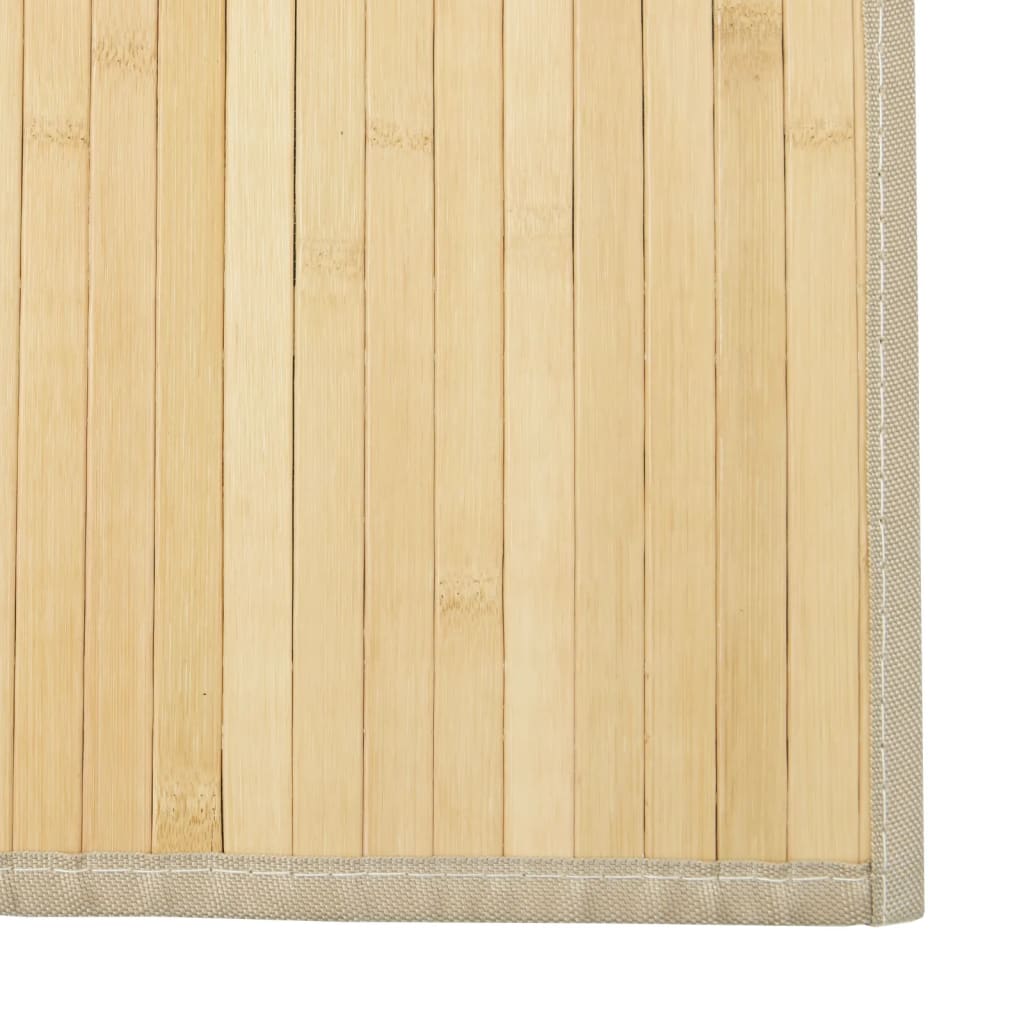 Tappeto Rettangolare Naturale Chiaro 100x1000 cm in Bambù - homemem39