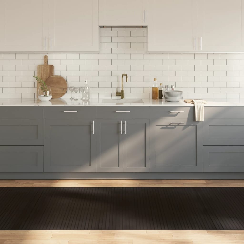 Tappeto Rettangolare Marrone Scuro 100x1000 cm in Bambù - homemem39