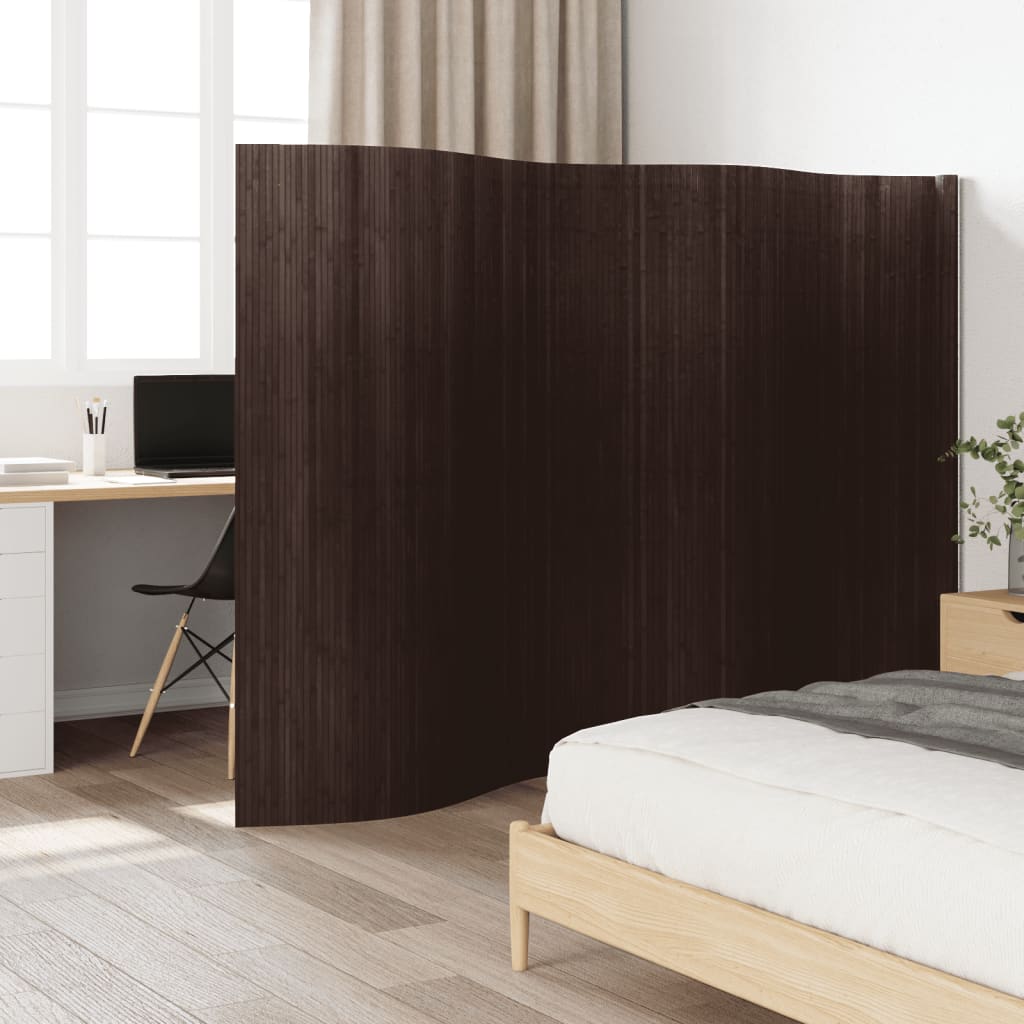 Divisorio Ambienti Marrone Scuro 165x400 cm in Bambù - homemem39