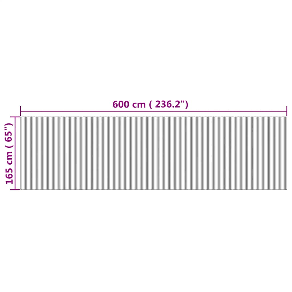 Divisorio Ambienti Naturale Larghezza 600 cm Altezza 165 cm in Bambù | homemem39