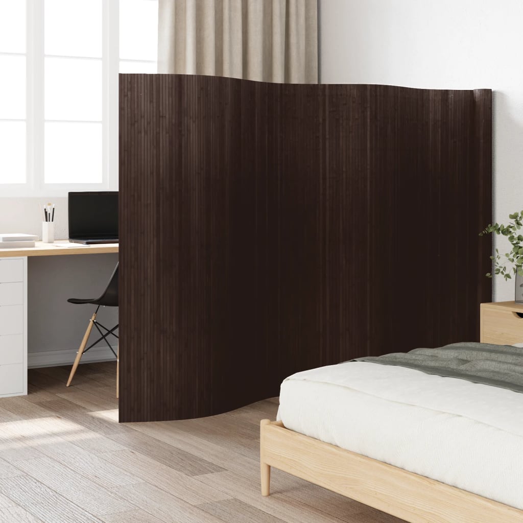 Divisorio Ambienti Marrone Scuro 165x600 cm in Bambù - homemem39