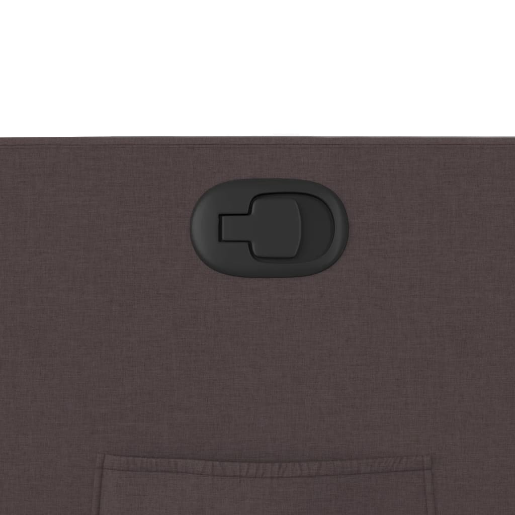 Dark Brown Reclining Armchair in Fabric